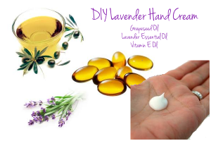 DIY lavender hand cream