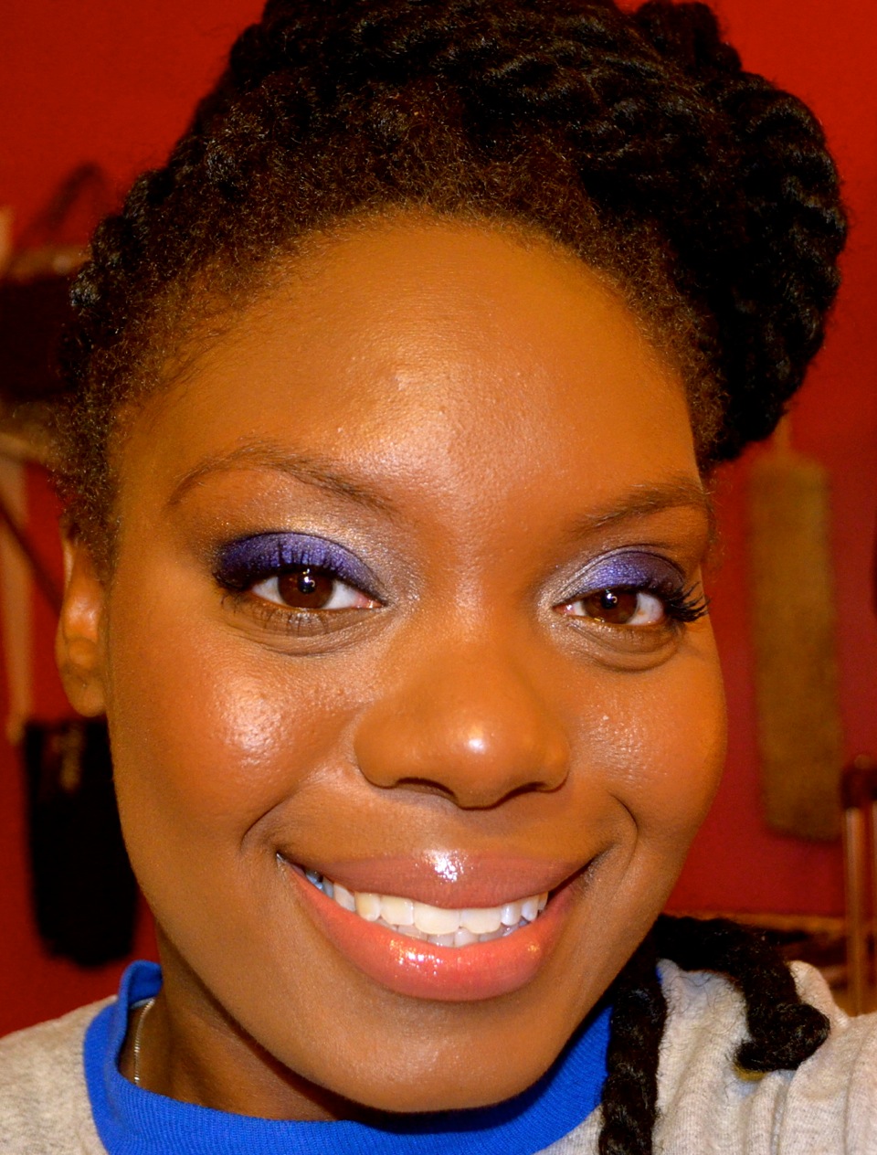 Blinging Beauty Milani Baked Metallic Eyeshadow in Blue My Mind Review and Tutorial by Miss Merli