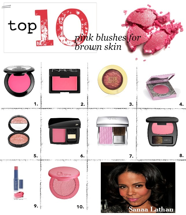top 10 pink  blushes for brown skin use