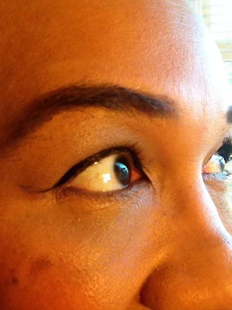 Before -- no mascara