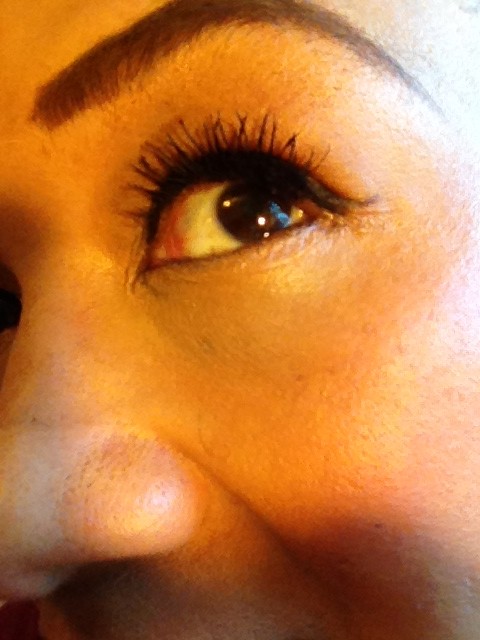 After -- 2 Coats of Too Faced Better Than Sex mascara