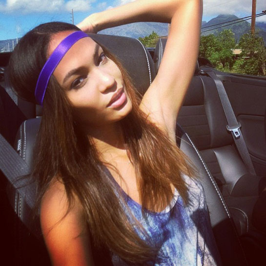 Joan Smalls natural hair