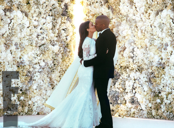 kim kardashian kanye west wedding photo