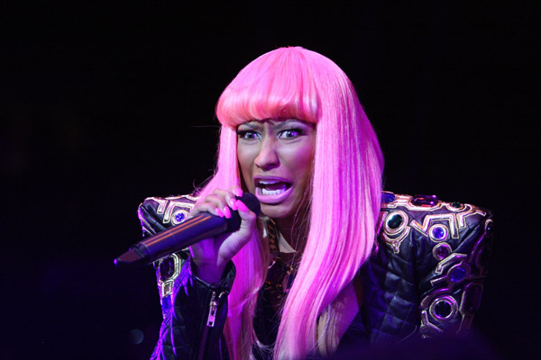 nicki minaj pink hair. Nicki Minaj at Powerhouse 2010
