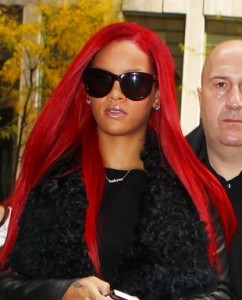 rihanna long straight hair