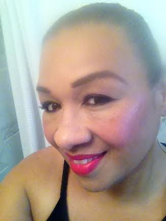 Tarte Cheek Stain in Flush on brown skin