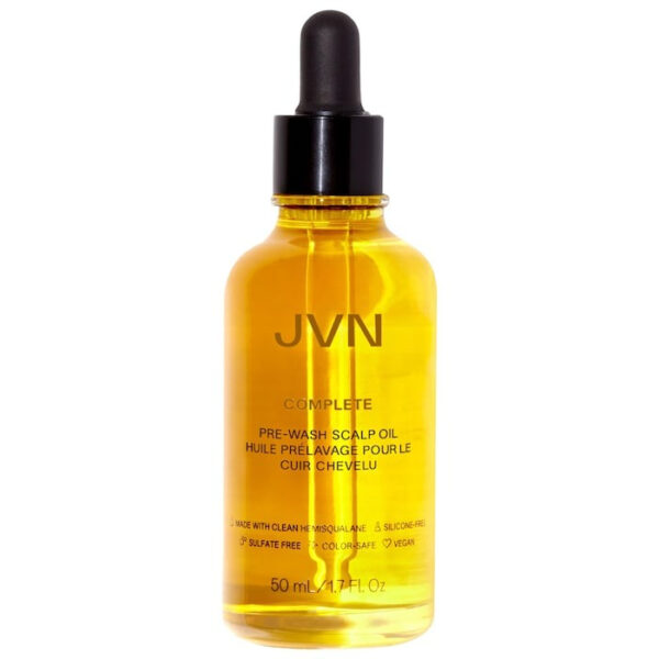 spring beauty update with JVN Complete Pre-Wash Scalp & Hair Strengthening Treatment Oil