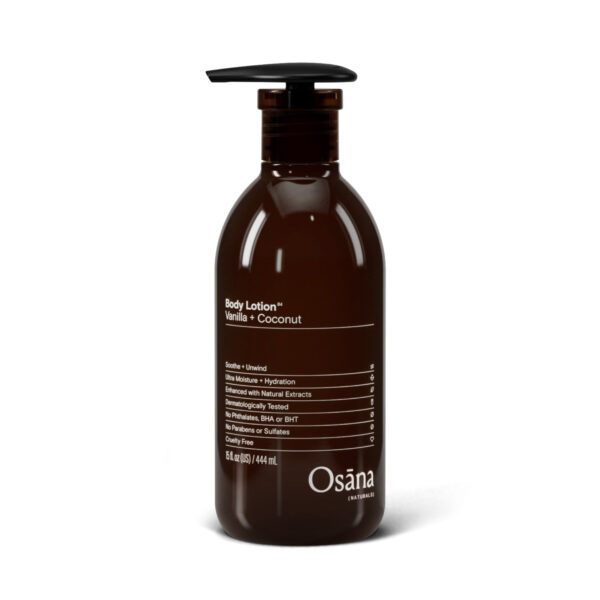 Spring Beauty body care with Osana Naturals Ultra Moisture + Hydration Body Lotion in Vanilla + Coconut for Dry Skin