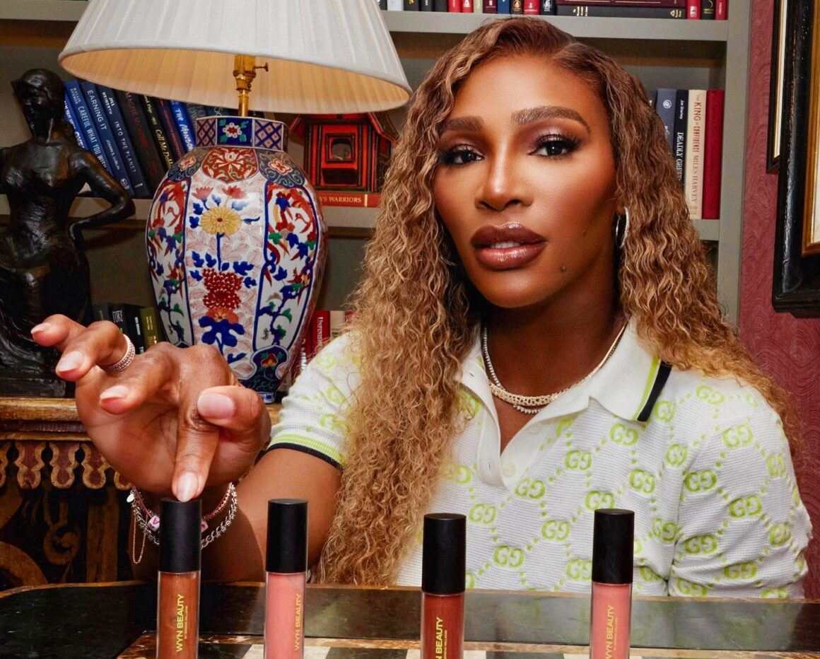 serena williams wyn beauty US open 2024 new lipgloss