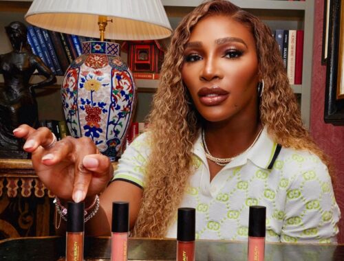 serena williams wyn beauty US open 2024 new lipgloss