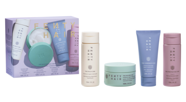 Fenty Beauty by Rihanna The Mini Maintenance Crew Universal Hair Start'R Kit holidaze 2024 collection blingingbeauty.com gift guide