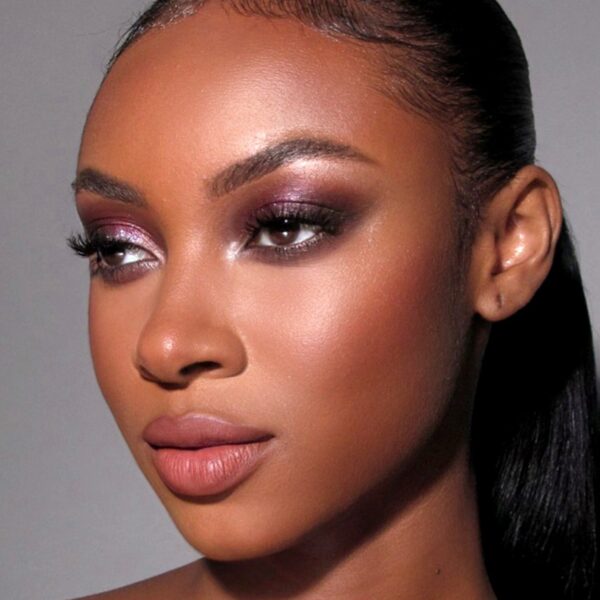 Model is wearing PAT McGRATH LABS Luminous Legends Eye Shadow Palette: Starfall Seduction