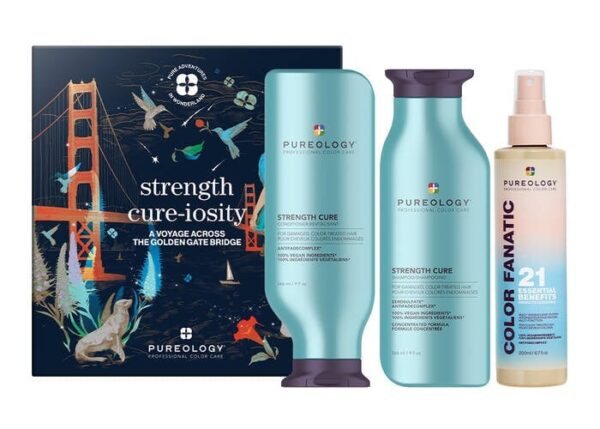 Pureology-2024-Holiday-Strength Cure-Iosity Holiday Gift Set blingingbeauty,com gift guide
