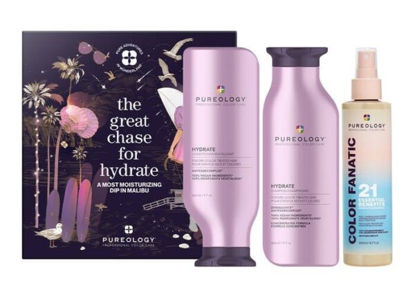 Pureology-2024-Holiday-The Great Chase for Hydrate Holiday Gift Set BLINGINGBEAIUTY.COM GIFT GUIDE