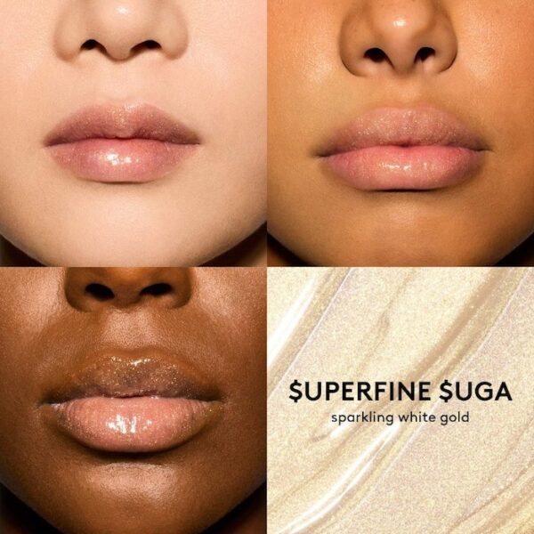 FENTY BEAUTY Gloss Bomb Universal OIL Lip Luminizer in $upafine $uga LIP SWATCHES