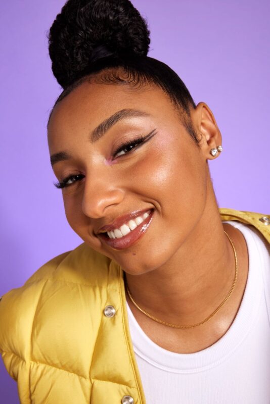 Juju Watkins NYX Epic Ink Waterproof Liquid Eyeliner in Black Make Them Look Campaign