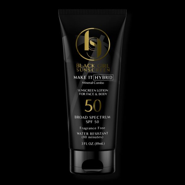 Black girl sunscreen Make it Hybrid Broad Spectrum SPF 50