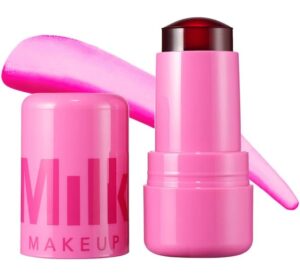 MILK MAKEUP Cooling Water Jelly Tint Lip + Cheek Blush Stain in Burst for festival season makeup
