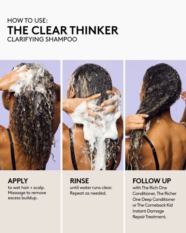 FENTY HAIR CLEAR THINKER CLARIFYING SHAMPOO HOW TO USE