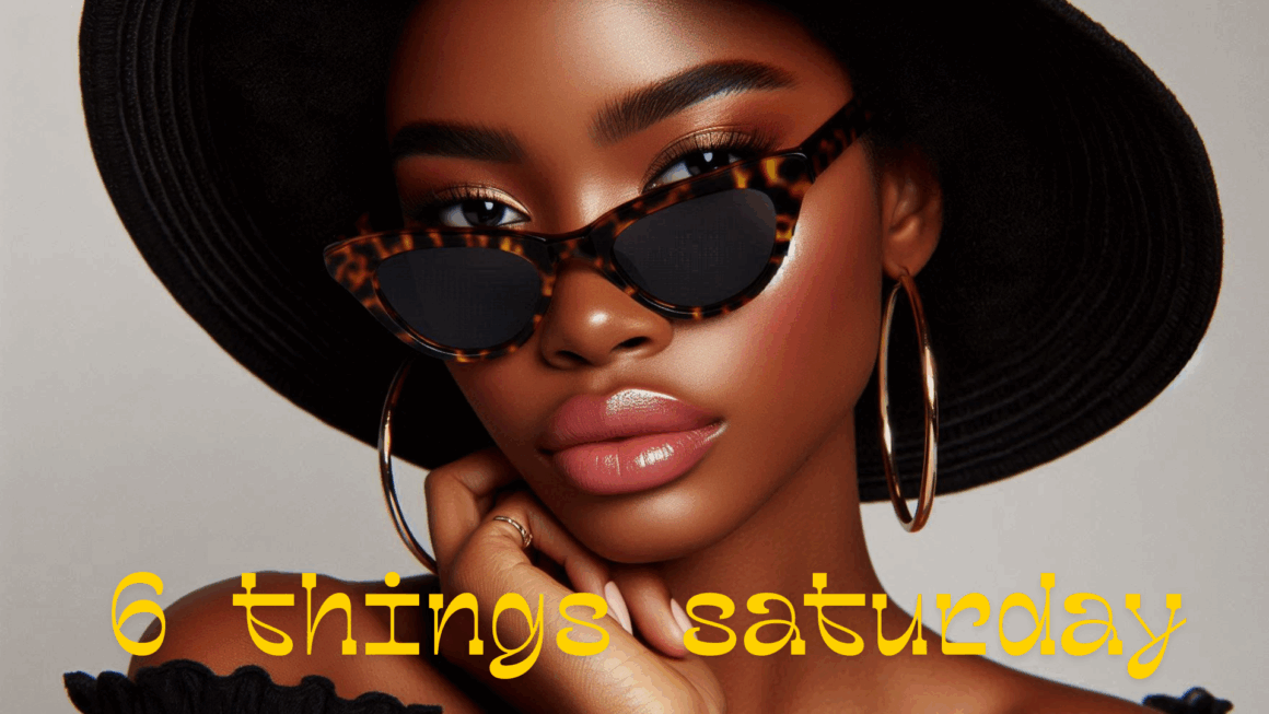 blingingbeauty.com 6 things saturday straw hat sunglasses and gold hoops 2