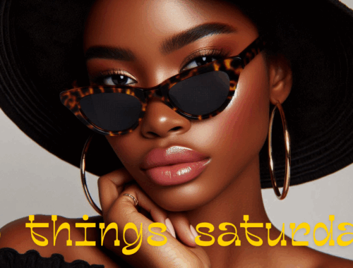 blingingbeauty.com 6 things saturday straw hat sunglasses and gold hoops 2