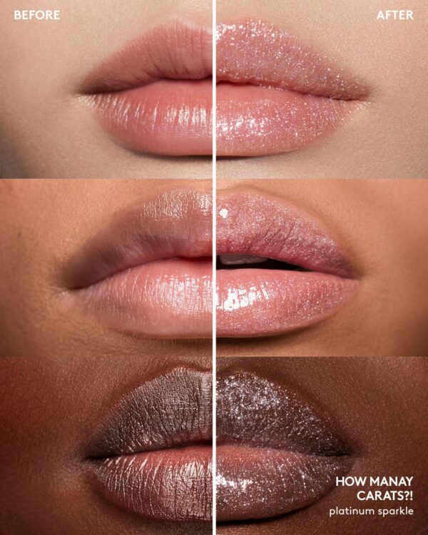 Models Wearing Fenty Beauty Gloss Bomb Stix High-Shine Gloss Stick in How Many Carats