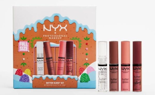 NYX Professionl Makeup 4-Piece Holiday Lip Gloss Set