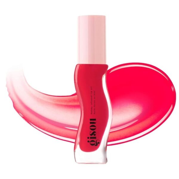 National Wear Red Day®Gisou Honey Infused Hydrating Lip Oil in Strawberry Sorbet