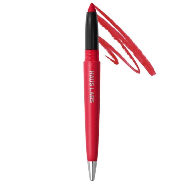 National Wear Red Day®HAUS LABS BY LADY GAGA Le Monster Lip Crayon Vegan Lipstick and Lip Liner in Scarlet Matte