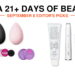 ULTA'S 21 DAYS OF BEAUTY FALL 2026 9/8 editor's picks