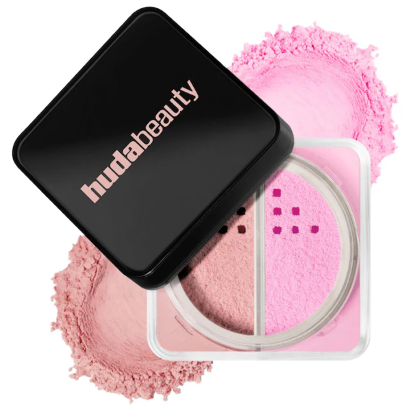 HUDA BEAUTY Easy Bake Loose Powder Brightening + Correcting Duo PINK UBE