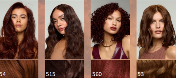 FALL BEAUTY TRENDS Hair Color: Cinnamon Auburn / Espresso Brunette WITH Hair Color: Cinnamon Auburn / Espresso Brunette