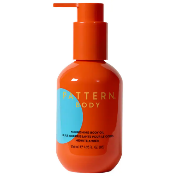 Get the Look Coco Jones NYFW september 2026 PATTERN by Tracee Ellis Ross Nourishing Body Oil With Coconut & Avocado Oil in Midnite Amber