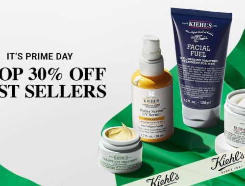 Kiehl’s Amazon Prime Big Deal Days 2026 sale featuring 30% off best sellers