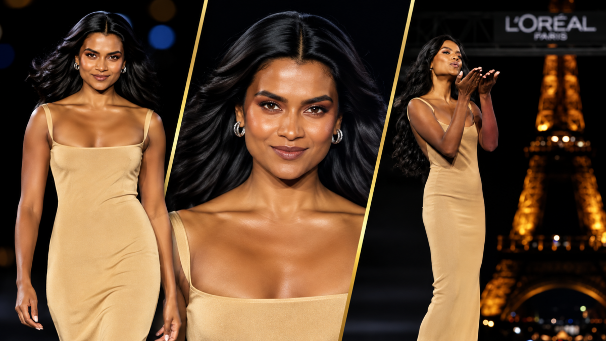 Simone Ashley’s L’Oréal Paris Le Défilé 2026 makeup and hair look
