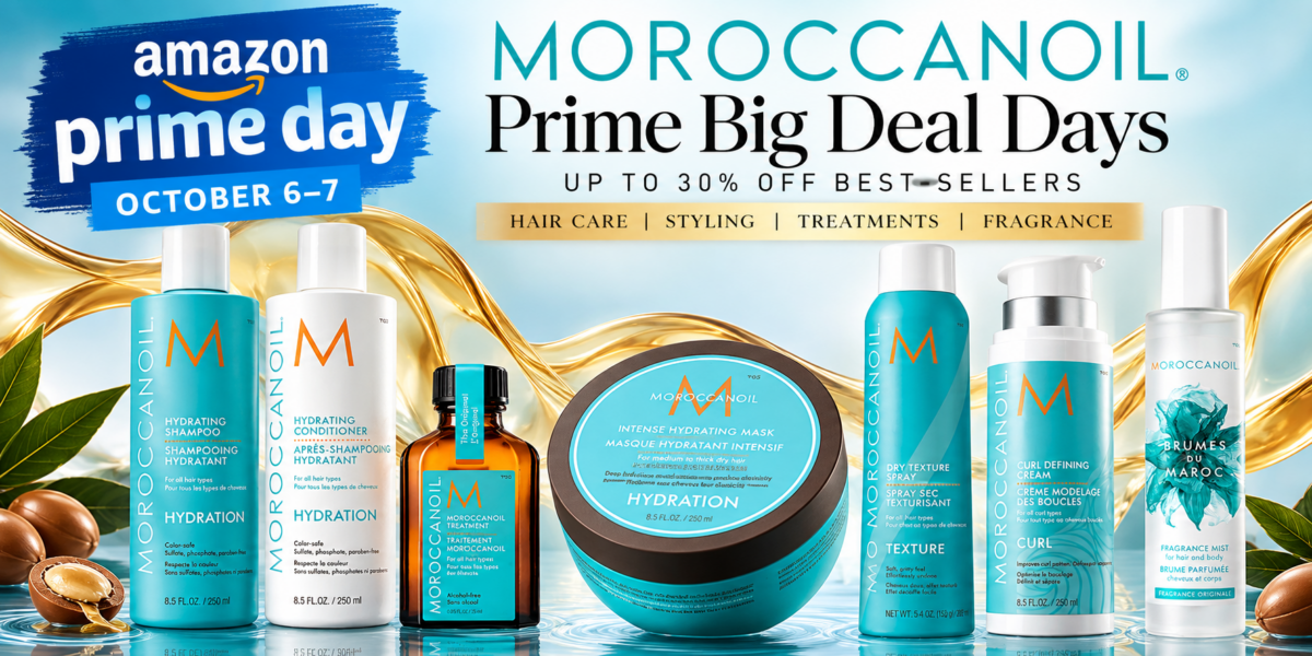 Moroccanoil Amazon Prime Big Deal Days 2026 haircare deals up to 30% off